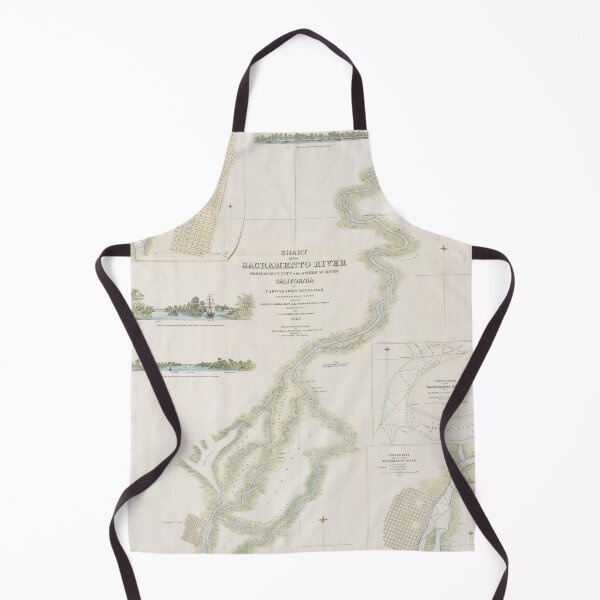 Item preview, Vintage Map of the Sacramento River (1850) designed and sold by BravuraMedia.