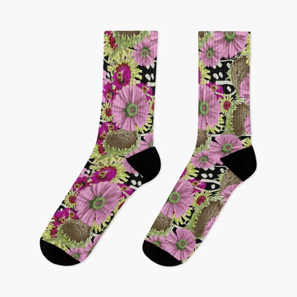 Item preview, Floral Burst on Black designed and sold by ClubCreativeArt.