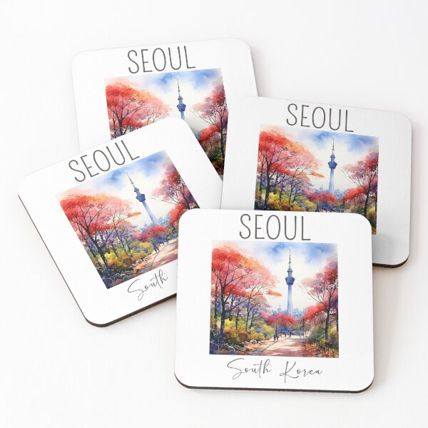 Item preview, A Watercolor Design of Seoul - South Korea designed and sold by Sketch-Shack.
