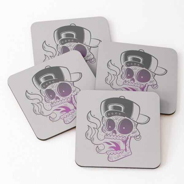 Item preview, Tattooed skull with a cap, spewing fire from its mouth. designed and sold by The-Artbox.