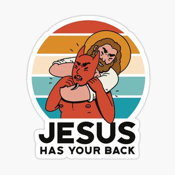 Item preview, Jesus Has Your Back Funny designed and sold by lautarofewe.