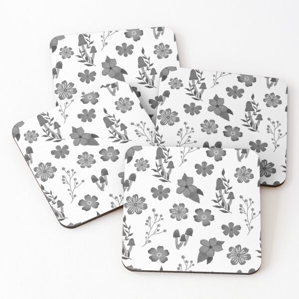 Item preview, Flowers in black and white designed and sold by pinkyfish1010.