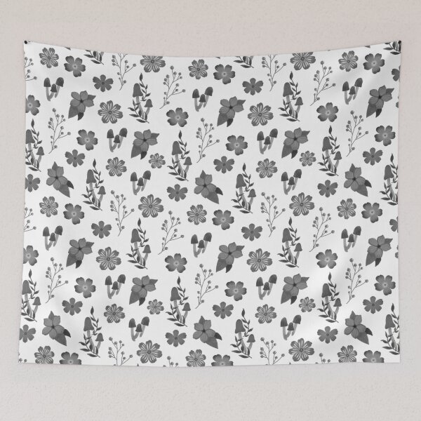 Item preview, Flowers in black and white designed and sold by pinkyfish1010.