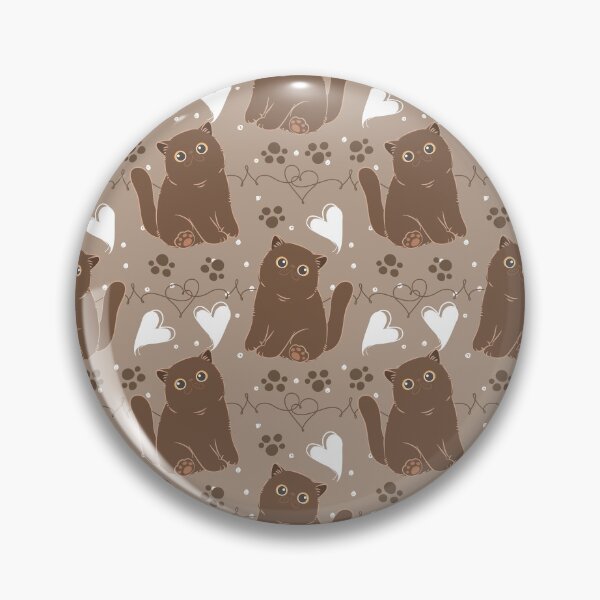 Item preview, Cute Chocolate Brown Exotic Shorthair Persian Cat  designed and sold by lulululupaint.