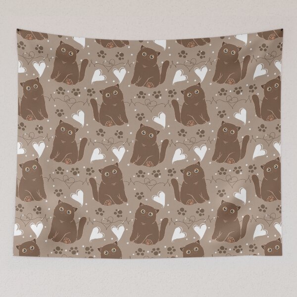 Item preview, Cute Chocolate Brown Exotic Shorthair Persian Cat  designed and sold by lulululupaint.