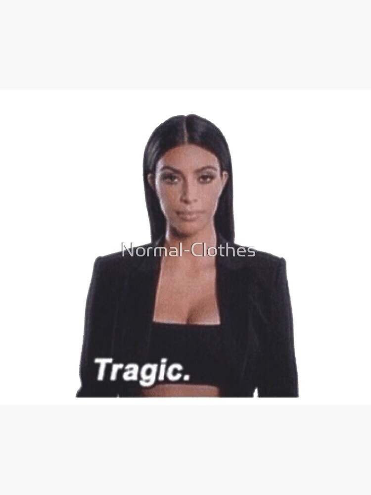 "Kim Kardashian Tragic" Throw Blanket by NormalClothes Redbubble