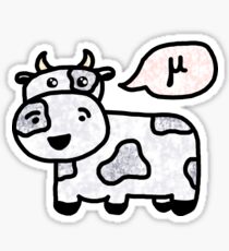 Cow says "Mu" Sticker