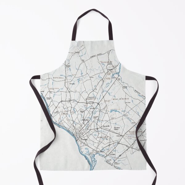 Item preview, Vintage Map of Mercer County NJ (1985) designed and sold by BravuraMedia.