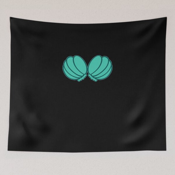 Item preview, Green Big Seashell Bra Fitted designed and sold by IngridBrennerd.