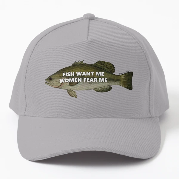 Funny Fish Pattern Classic Working Cap Adjustable Tie Back Hat
