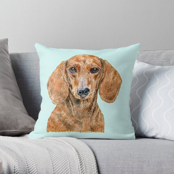 Dachshund to Adore Throw Pillow