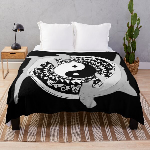Item preview, Yin Yang Hammerhead Sharks designed and sold by NicGrayGraphic.