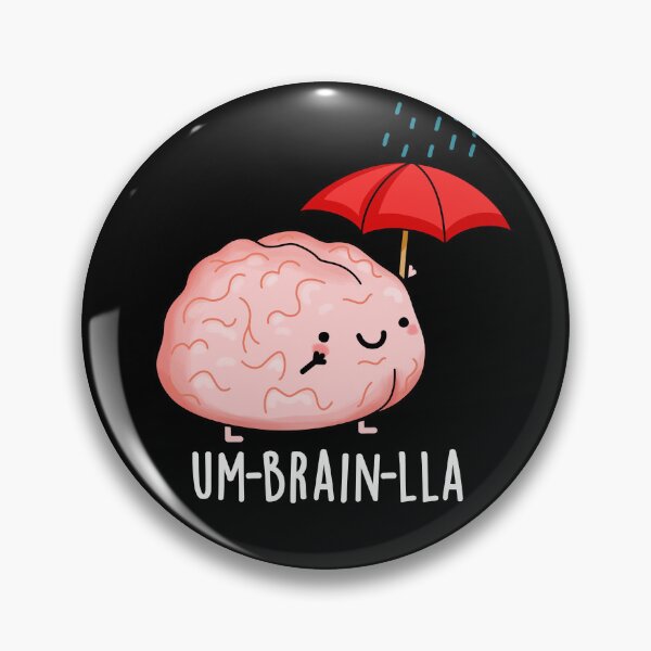 Item preview, Um-brain-lla Funny Brain Puns (Dark BG) designed and sold by punnybone.