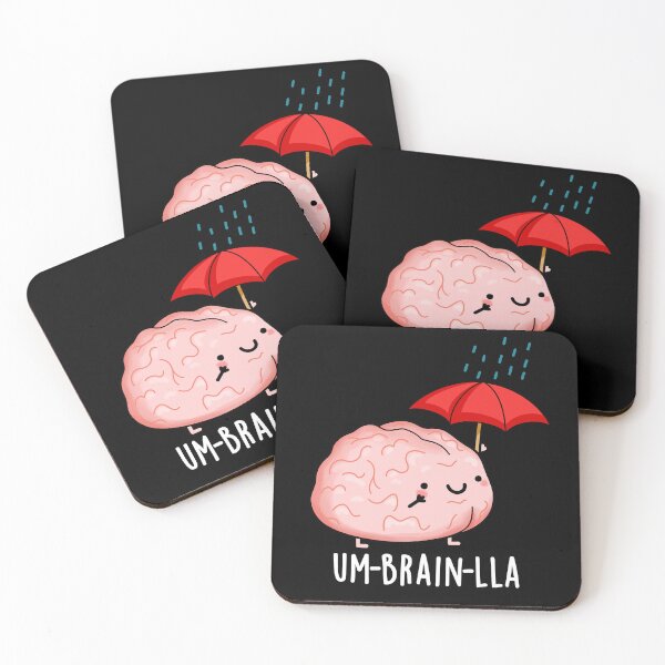 Item preview, Um-brain-lla Funny Brain Puns (Dark BG) designed and sold by punnybone.
