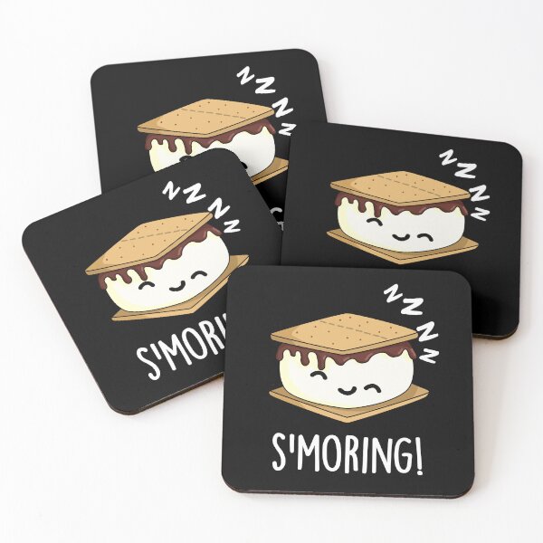 Item preview, Smoring Funny Smore Puns (Dark BG) designed and sold by punnybone.