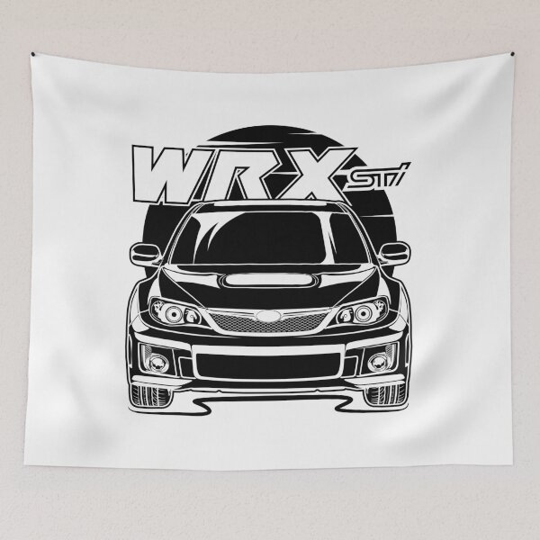 Aperçu de l'œuvre WRX STI - Impression noire créée et vendue par RAS-77.