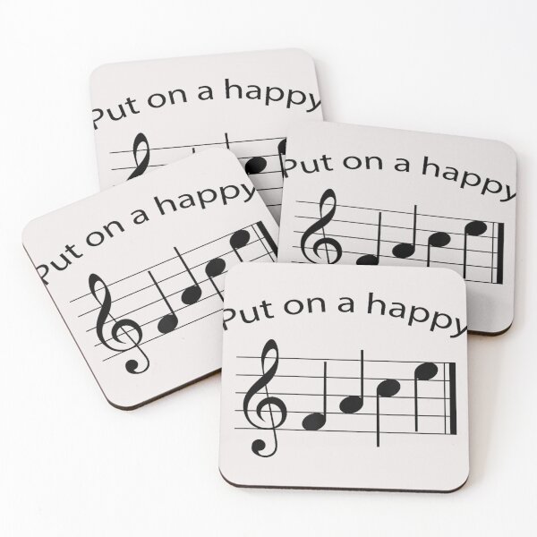 Item preview, Put on a Happy FACE Music Notes T Shirt Band, Choir Clothing designed and sold by TracyPortera.