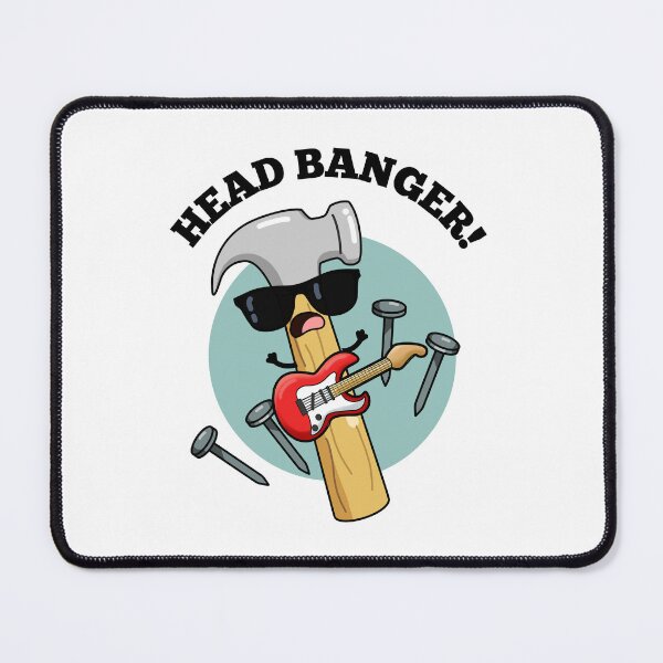 Item preview, Head Banger Funny Music Puns  designed and sold by punnybone.