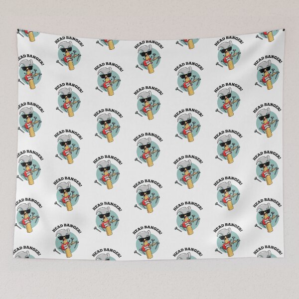 Item preview, Head Banger Funny Music Puns  designed and sold by punnybone.