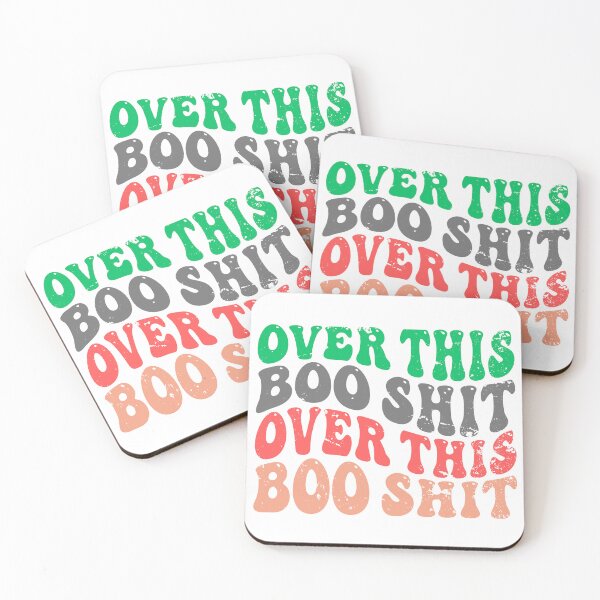 Item preview, OVER THIS BOO SHIT,FUNNY T-SHIRT PNG,SVG. designed and sold by andyandy20.