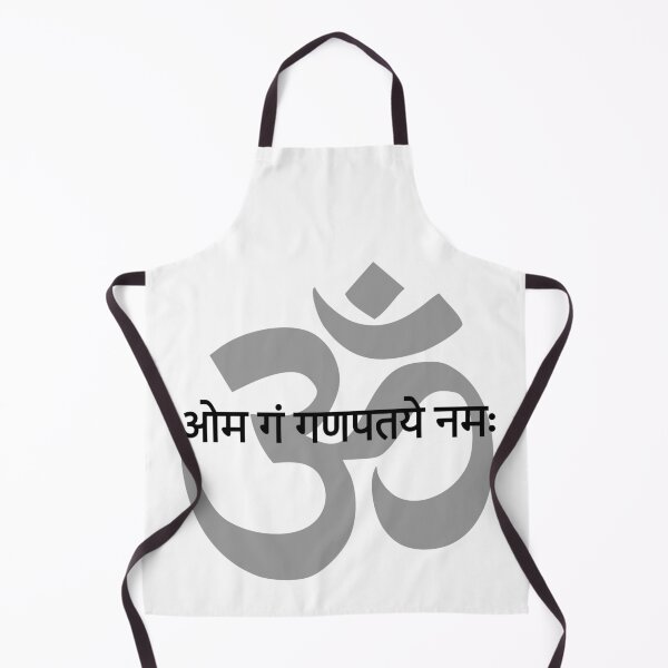 Item preview, om gan ganpataye namah (Ganesh mantra) designed and sold by PrithviApparels.