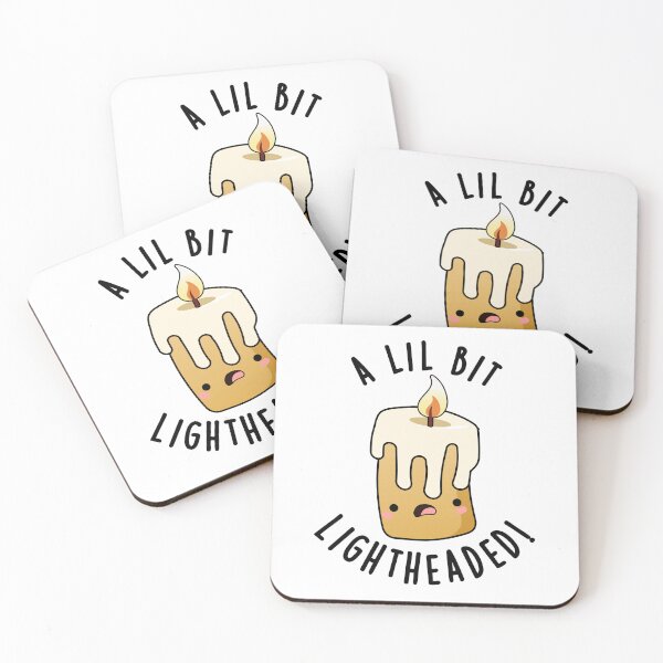 Item preview, A Lil Bit Light Headed Funny Candle Puns  designed and sold by punnybone.