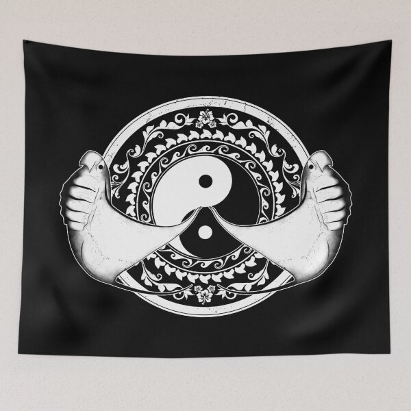 Item preview, Yin Yang Manta Ray designed and sold by NicGrayGraphic.