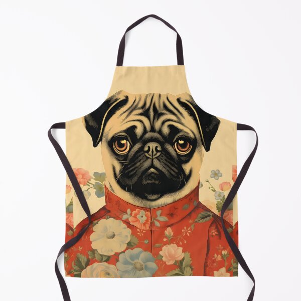 Item preview, Vintage Pug Floral Suit designed and sold by Art-Jiyuu.