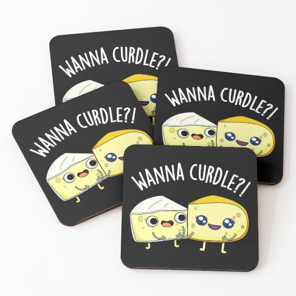 Item preview, Wanna Curdle Funny Cheese Puns (Dark BG) designed and sold by punnybone.