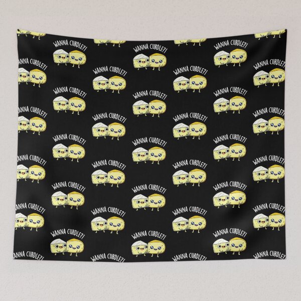 Item preview, Wanna Curdle Funny Cheese Puns (Dark BG) designed and sold by punnybone.