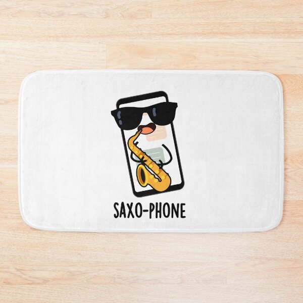 Item preview, Saxo-phone Funny Cellphone Puns designed and sold by punnybone.