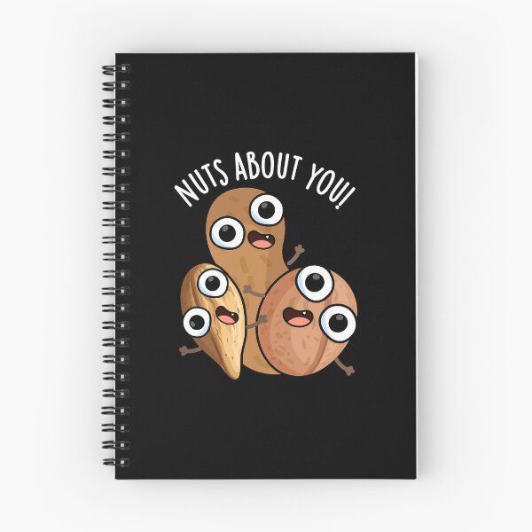 Item preview, Nuts About You Funny Nut Puns (Dark BG) designed and sold by punnybone.