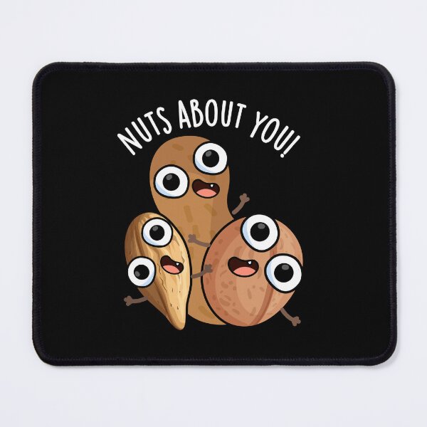 Item preview, Nuts About You Funny Nut Puns (Dark BG) designed and sold by punnybone.