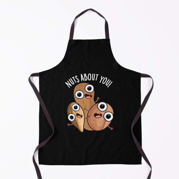 Item preview, Nuts About You Funny Nut Puns (Dark BG) designed and sold by punnybone.