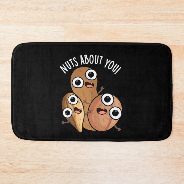 Item preview, Nuts About You Funny Nut Puns (Dark BG) designed and sold by punnybone.