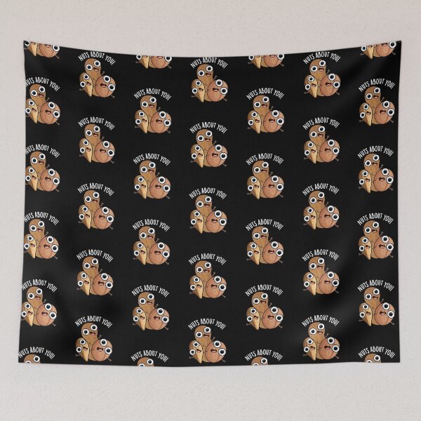 Item preview, Nuts About You Funny Nut Puns (Dark BG) designed and sold by punnybone.