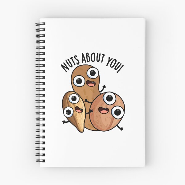 Item preview, Nuts About You Funny Nut Puns designed and sold by punnybone.