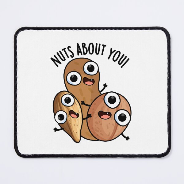 Item preview, Nuts About You Funny Nut Puns designed and sold by punnybone.