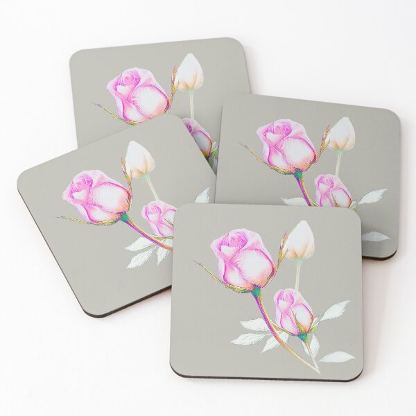 Item preview, Pink roses painting designed and sold by run-rotee.