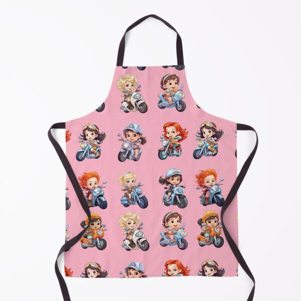 Item preview, Young Girl Riding a Motorcycle (set 1) designed and sold by TheTrendsDesk.