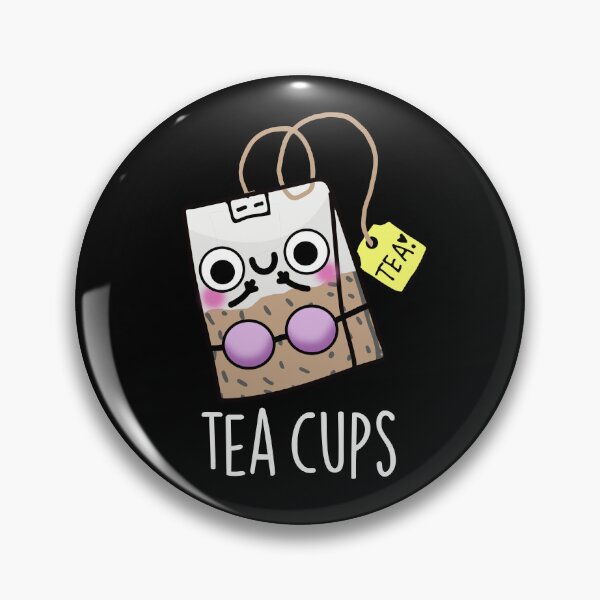 Item preview, Tea Cups Funny Bra Puns (Dark BG) designed and sold by punnybone.