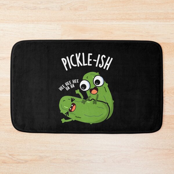 Item preview, Picklish Ticklish Funny Pickle Puns (Dark BG) designed and sold by punnybone.