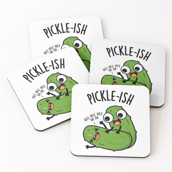 Item preview, Picklish Ticklish Funny Pickle Puns  designed and sold by punnybone.