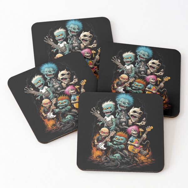 Item preview, monsters as part of a rock band 3 designed and sold by eyestetix.