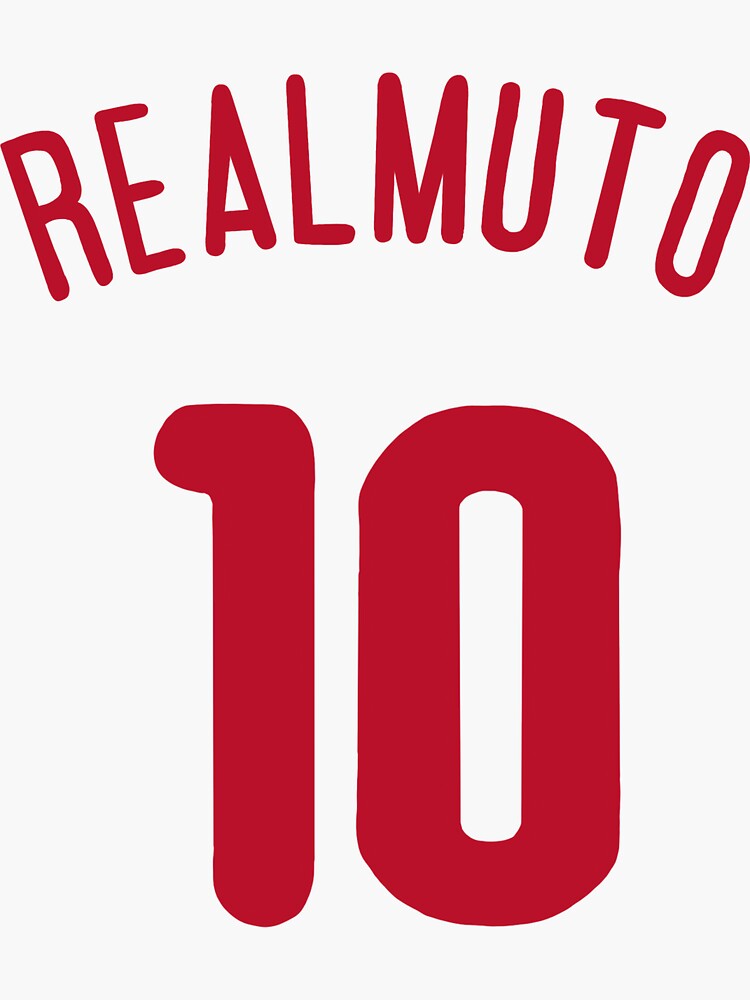 J. T. Realmuto #10 Philadelphia Phillies Red All Over Print