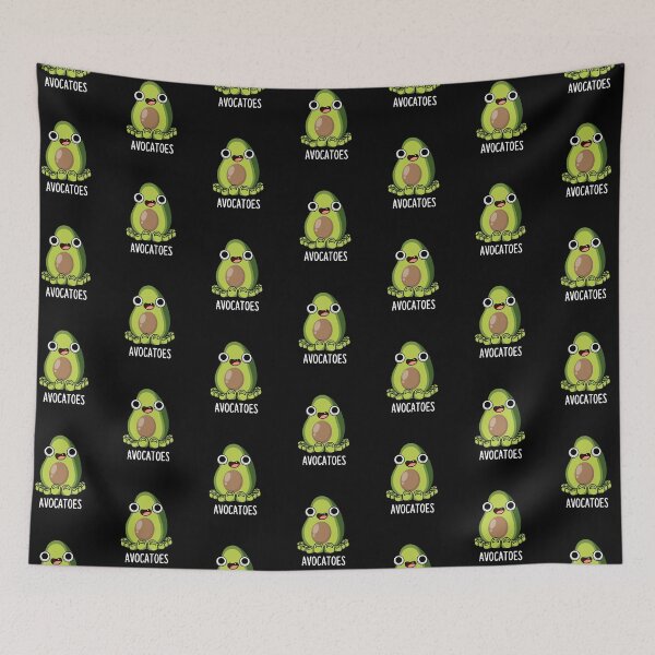 Item preview, Avoca-toes Funny Avocado Puns (Dark BG) designed and sold by punnybone.