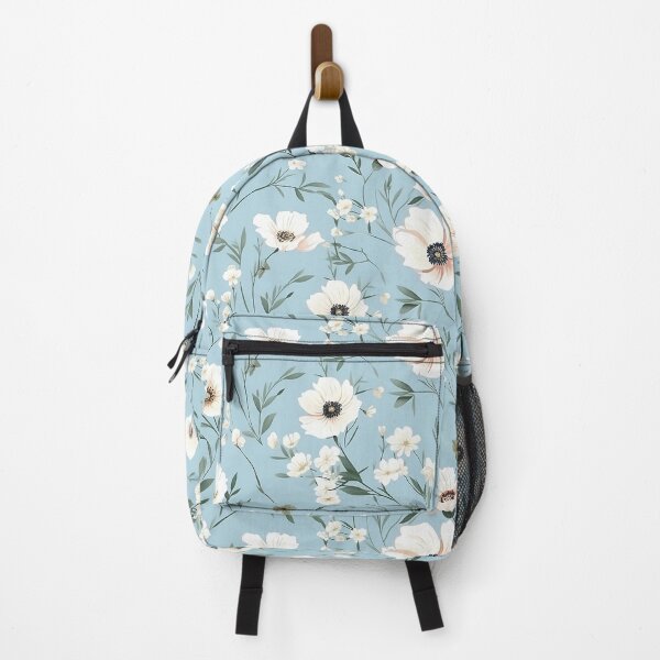 Item preview, seamless-pattern_delicate-white-flower_on-blue-background designed and sold by Lifesody.