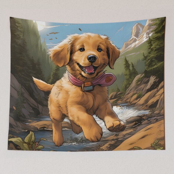 Item preview, Golden Retriever Adventure  designed and sold by ARTficiallyAnon.