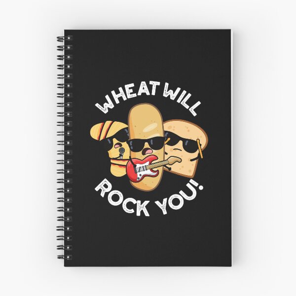Item preview, Wheat Will Rock You Funny Food Puns (Dark BG) designed and sold by punnybone.