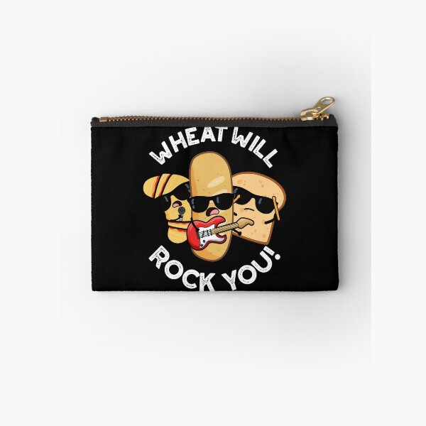 Artikelvorschau, Wheat Will Rock You Lustige Food-Wortspiele (Dark BG) entworfen und verkauft von punnybone.